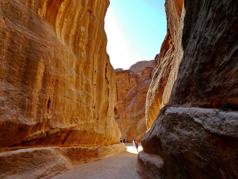 The Siq (The way to Petra)